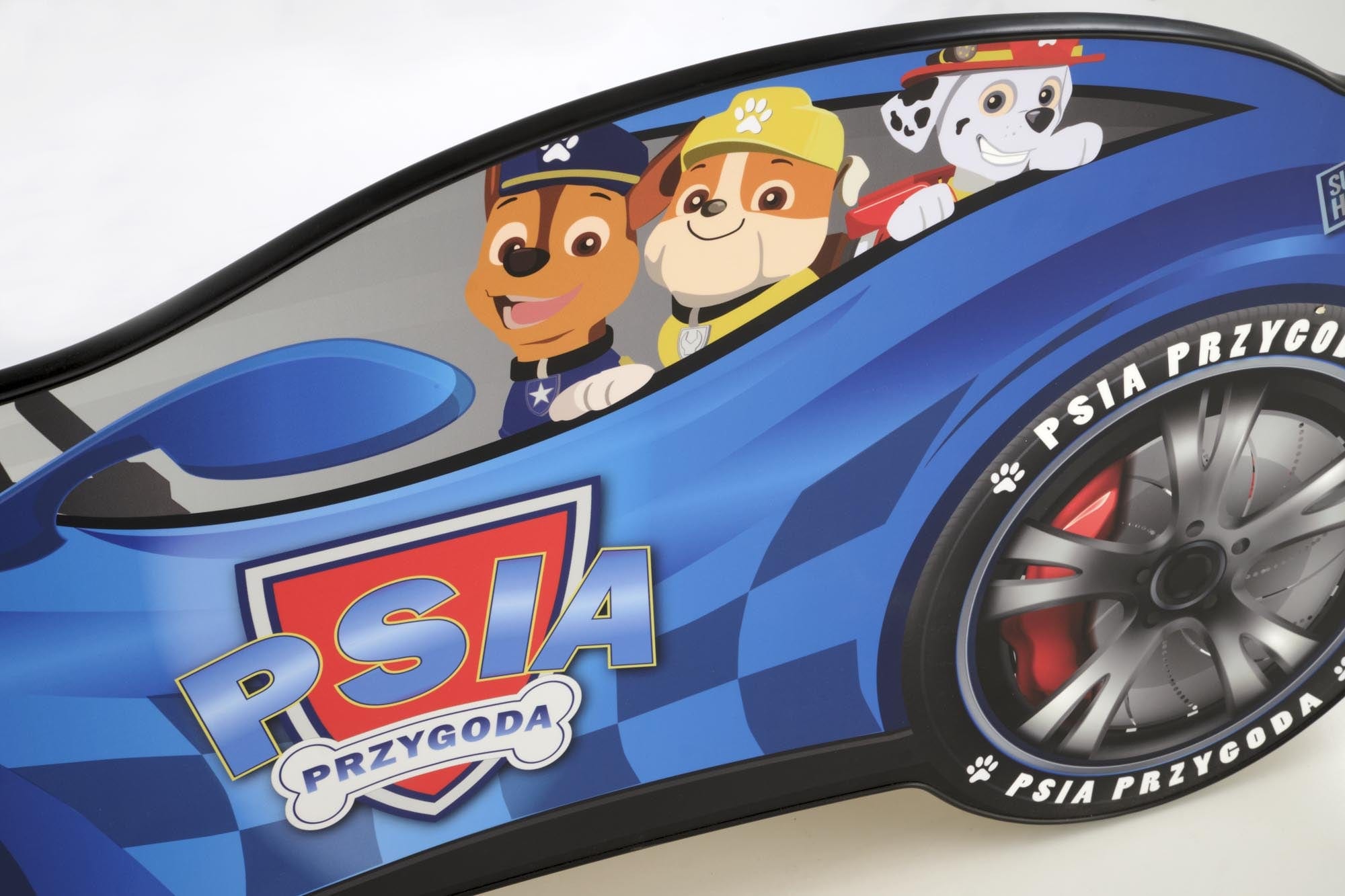 Pat din pal cu lumini, pentru copii Puppy Albastru, 140 x 70 cm (6)