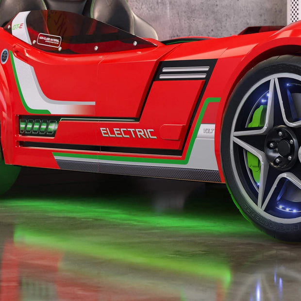 Pat din pal cu lumini si sunete, pentru copii GTE Rosu, 191 x 99 cm (5)