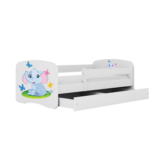 Kocot Kids Pat din pal pentru copii, Baby Elephant I Alb