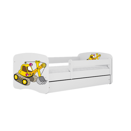 Kocot Kids Pat din pal pentru copii, Digger I Alb