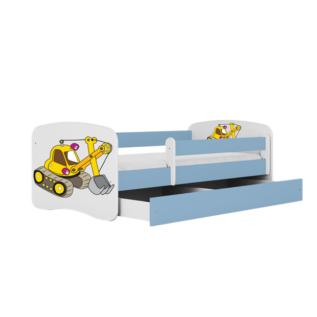 Kocot Kids Pat din pal pentru copii, Digger II Albastru / Alb