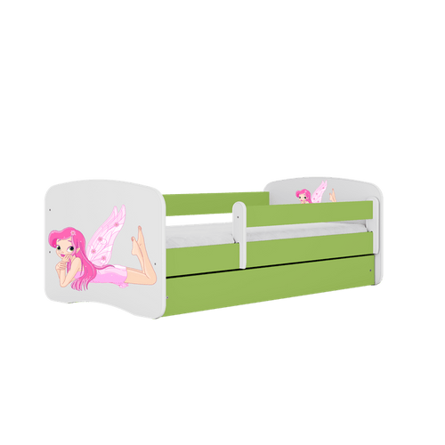 Kocot Kids Pat din pal pentru copii, Fairy With Wings I Verde / Alb