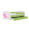 Kocot Kids Pat din pal pentru copii, Fairy With Wings I Verde / Alb