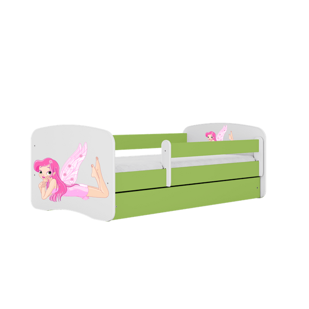 Kocot Kids Pat din pal pentru copii, Fairy With Wings II Verde / Alb