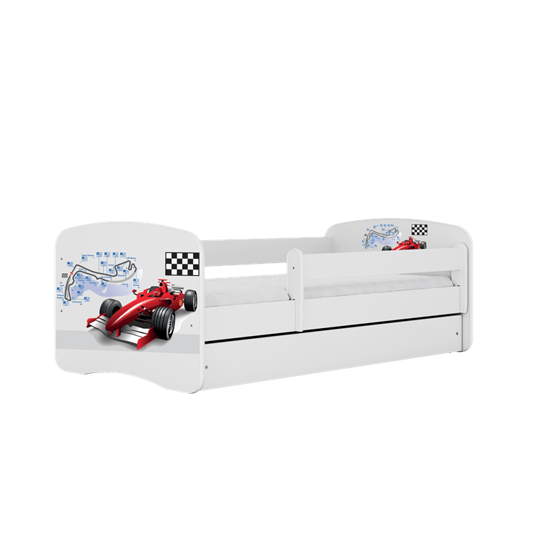 Kocot Kids Pat din pal pentru copii, Formula II Alb