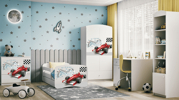 Kocot Kids Pat din pal pentru copii, Formula II Alb