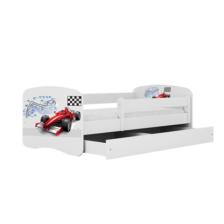 Kocot Kids Pat din pal pentru copii, Formula II Alb