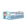 Kocot Kids Pat din pal pentru copii, Frozen Land I Albastru / Alb