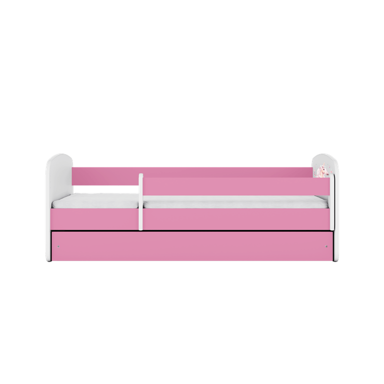 Kocot Kids Pat din pal pentru copii, Horse II Roz / Alb