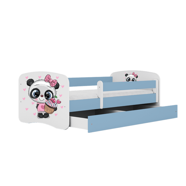 Kocot Kids Pat din pal pentru copii, Panda I Albastru / Alb