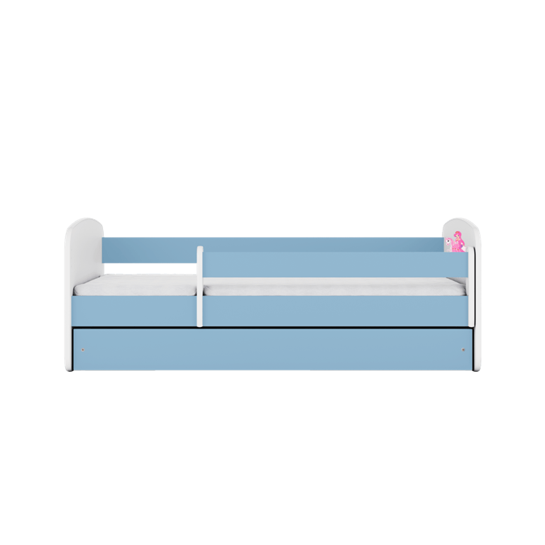 Kocot Kids Pat din pal pentru copii, Princess On Horse II Albastru / Alb