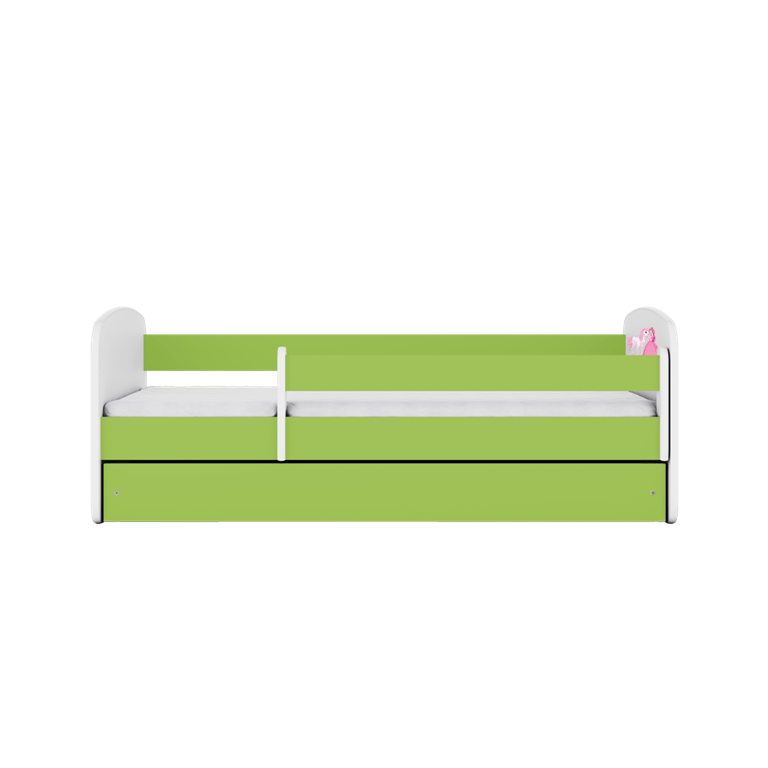 Kocot Kids Pat din pal pentru copii, Princess With Horse II Verde / Alb