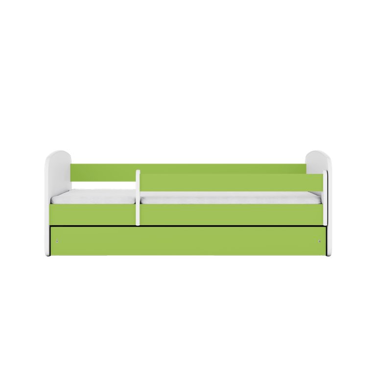 Kocot Kids Pat din pal pentru copii, Simple I Verde / Alb