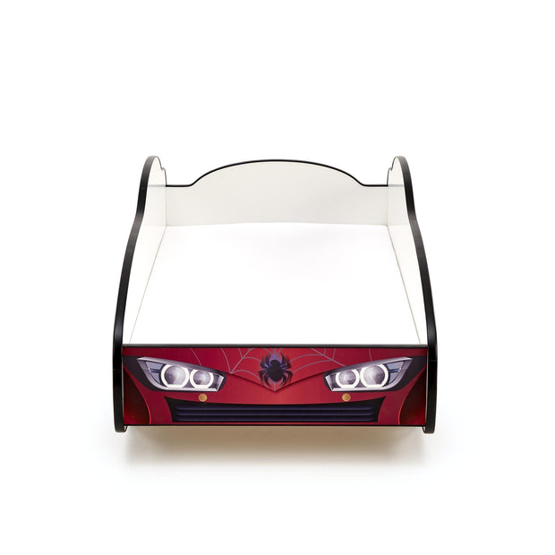 Pat din pal pentru copii Spidercar Rosu, 140 x 70 cm (5)