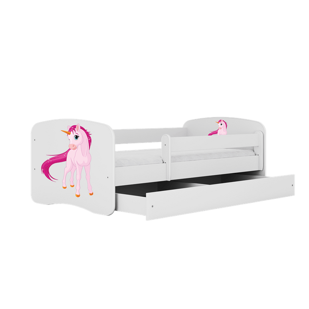 Kocot Kids Pat din pal pentru copii, Unicorn I Alb