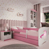 Kocot Kids Pat din pal pentru copii, Unicorn II Roz / Alb