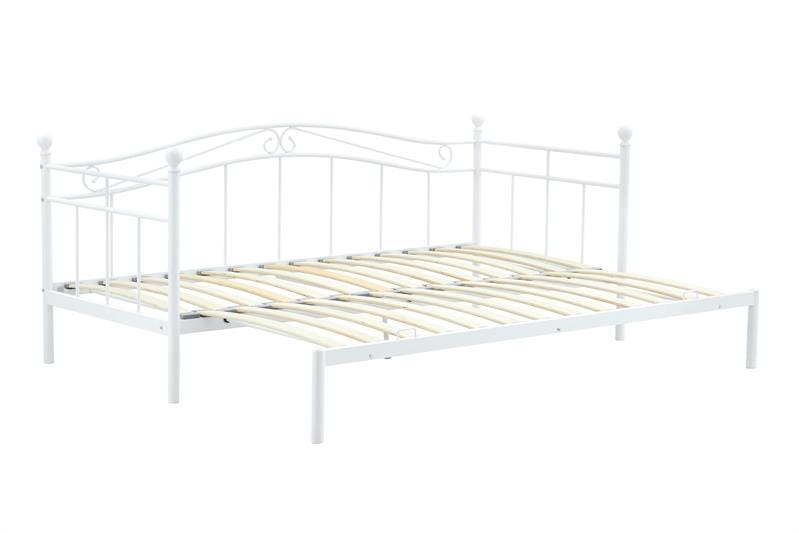 Halmar 200 x 90 cm Pat / divan din metal Arizara Alb