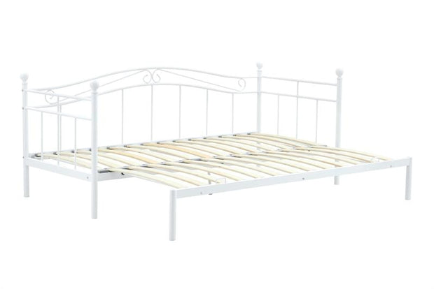 Halmar 200 x 90 cm Pat / divan din metal Arizara Alb