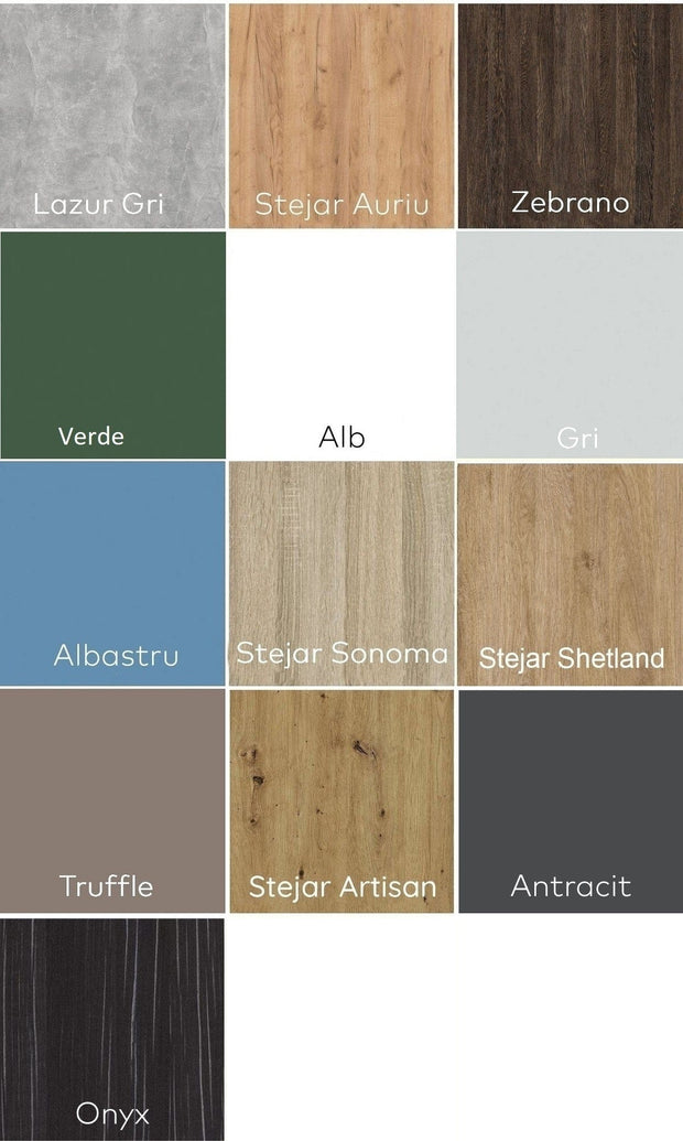 Pat etajat din lemn de pin si pal, cu spatiu de joaca pentru copii Savana, 200 x 90 cm (4)