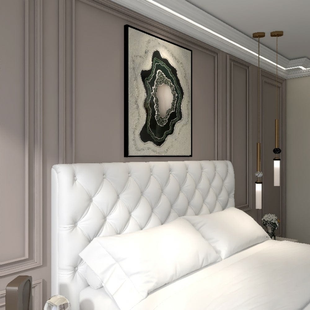 Pat rabatabil cu lada de depozitare, tapitat cu stofa, Eclipse (1)