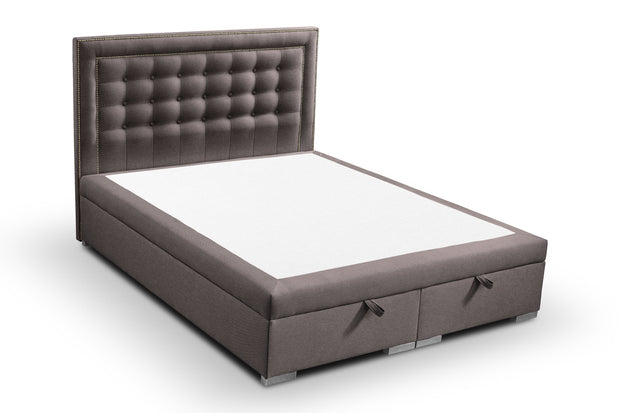 Pat rabatabil cu lada de depozitare, tapitat cu stofa, Loa Maro