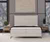 Johnsonstyle Pat rabatabil cu lada de depozitare, tapitat cu stofa, Menzzo Boxspring Bej