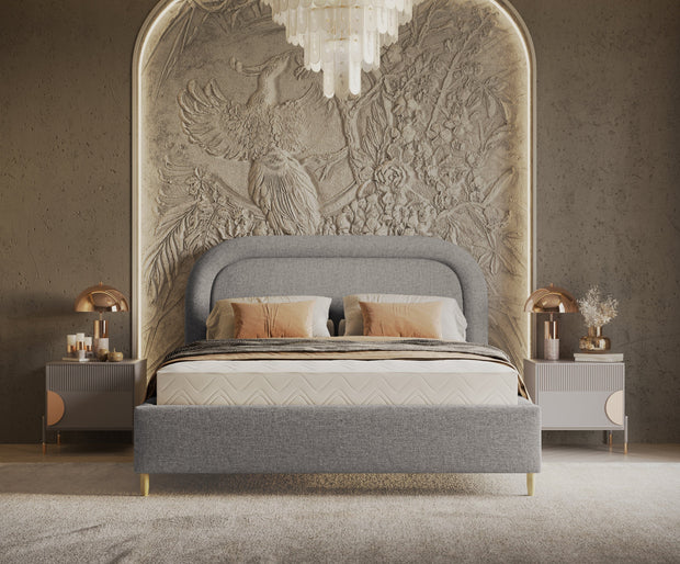 Pat rabatabil cu lada de depozitare, tapitat cu stofa, Mija Gri Inchis (6)