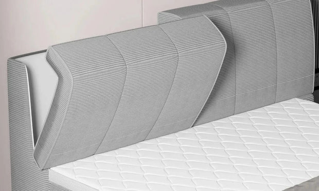 Wersal Pat rabatabil cu lada de depozitare, tapitat, Dilmis Boxspring
