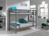 Pat supraetajat din lemn pentru copii, Pino Bunk 160 Gri, 90 x 200 cm (1)