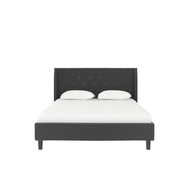 Dorel Home Pat tapitat cu stofa Antracit Her Majesty