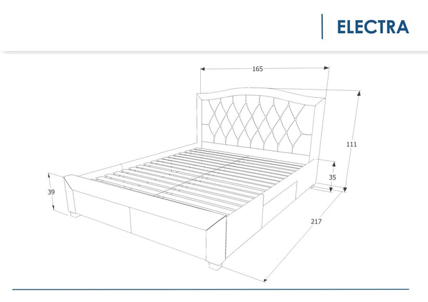Pat tapitat cu stofa, cu 4 sertare Eleadora Velvet Verde Inchis, 200 x 160 cm (2)