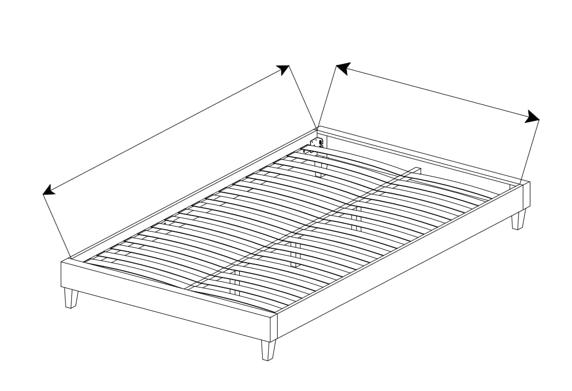 Pat tapitat cu stofa Cydney Velvet Burgundy (2)