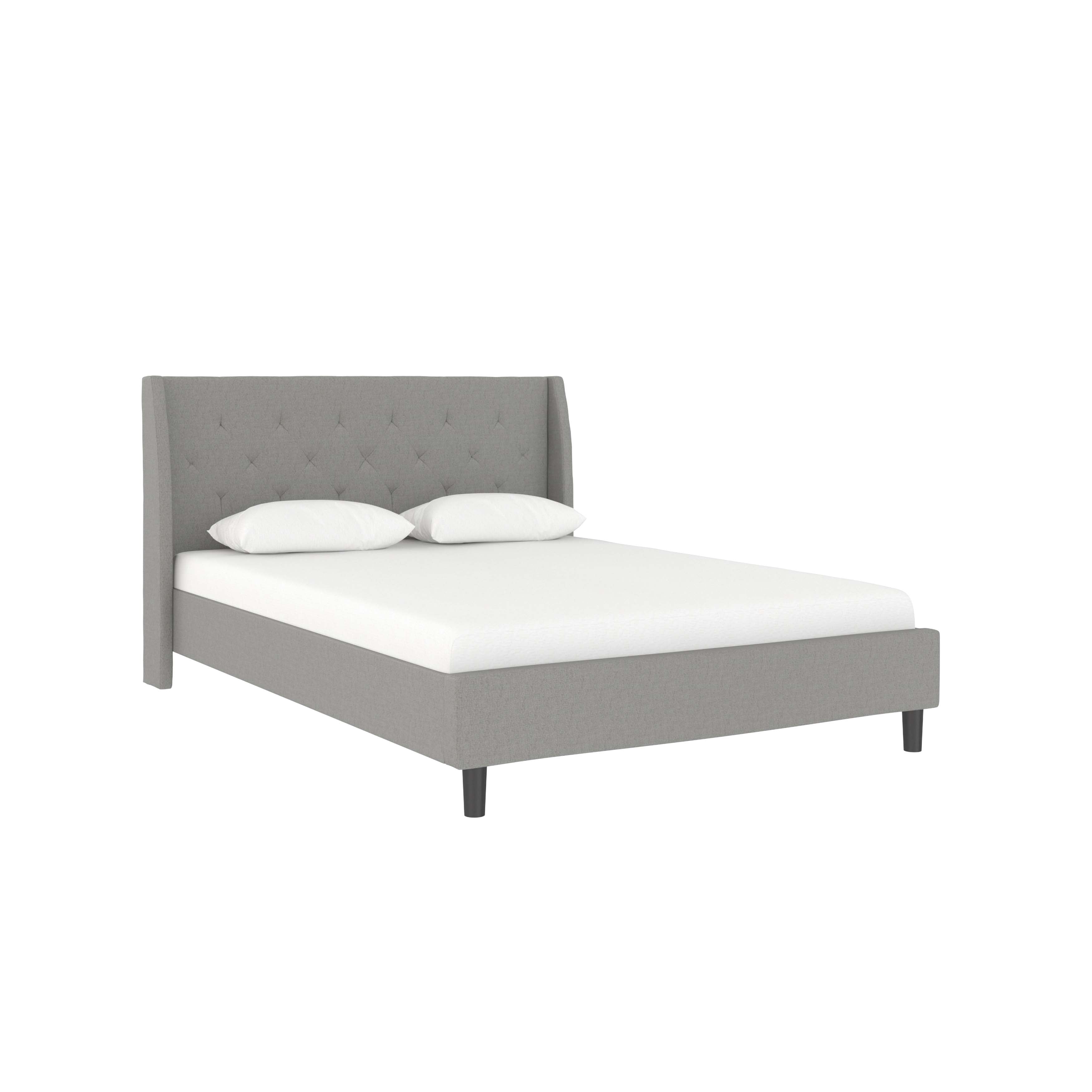 Dorel Home Pat tapitat cu stofa Gri Her Majesty