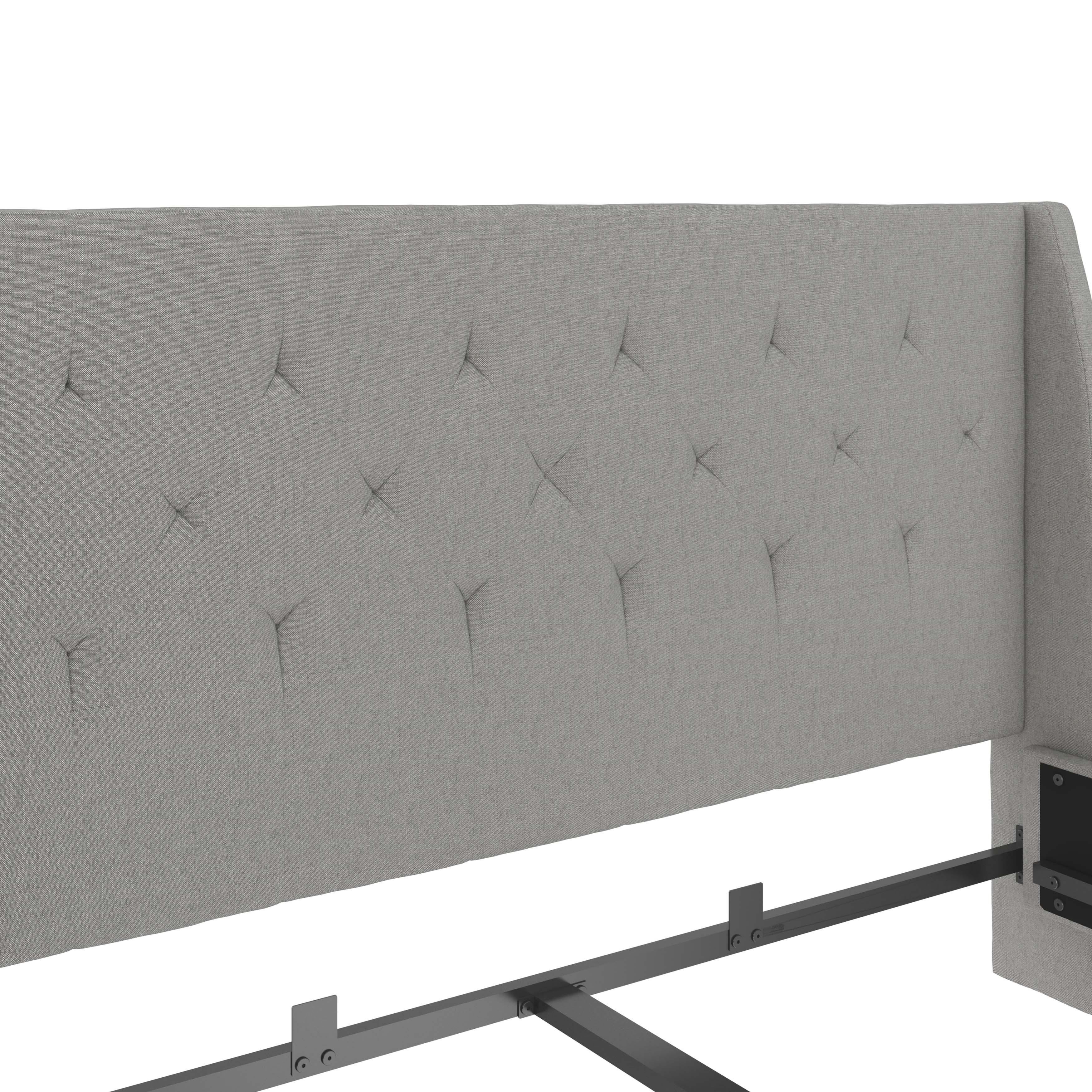 Dorel Home Pat tapitat cu stofa Gri Her Majesty