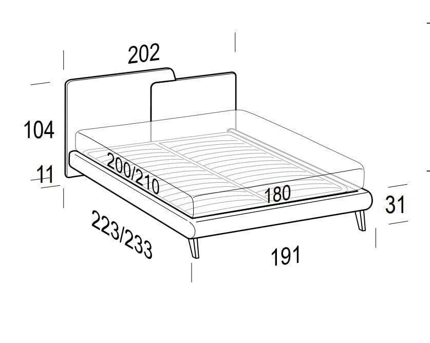 LeComfort Pat tapitat si somiera fixa Toget