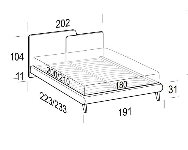 LeComfort Pat tapitat si somiera fixa Toget