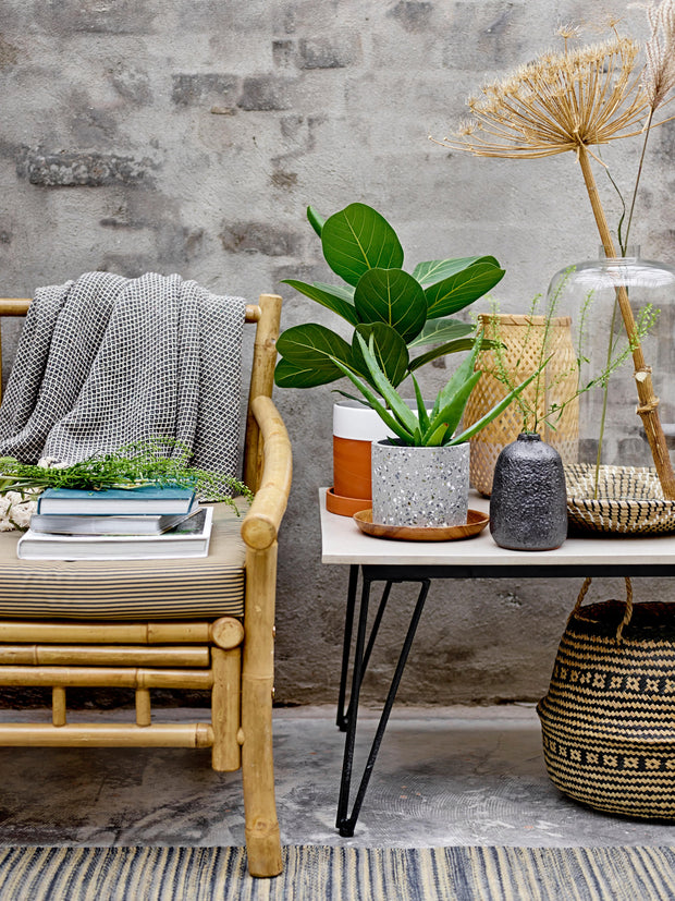 Patura decorativa din bumbac Barry Albastru, 160 x 130 cm (1)