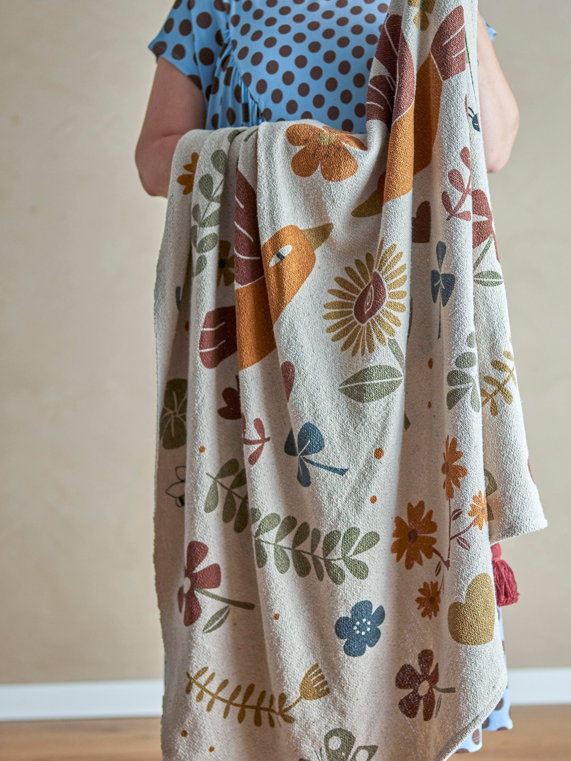 Patura decorativa din bumbac Bryn Maro, 160 x 130 cm (8)