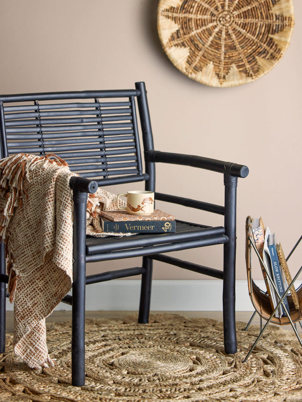 Patura decorativa din bumbac Giulia Natural, 150 x 125 cm (5)