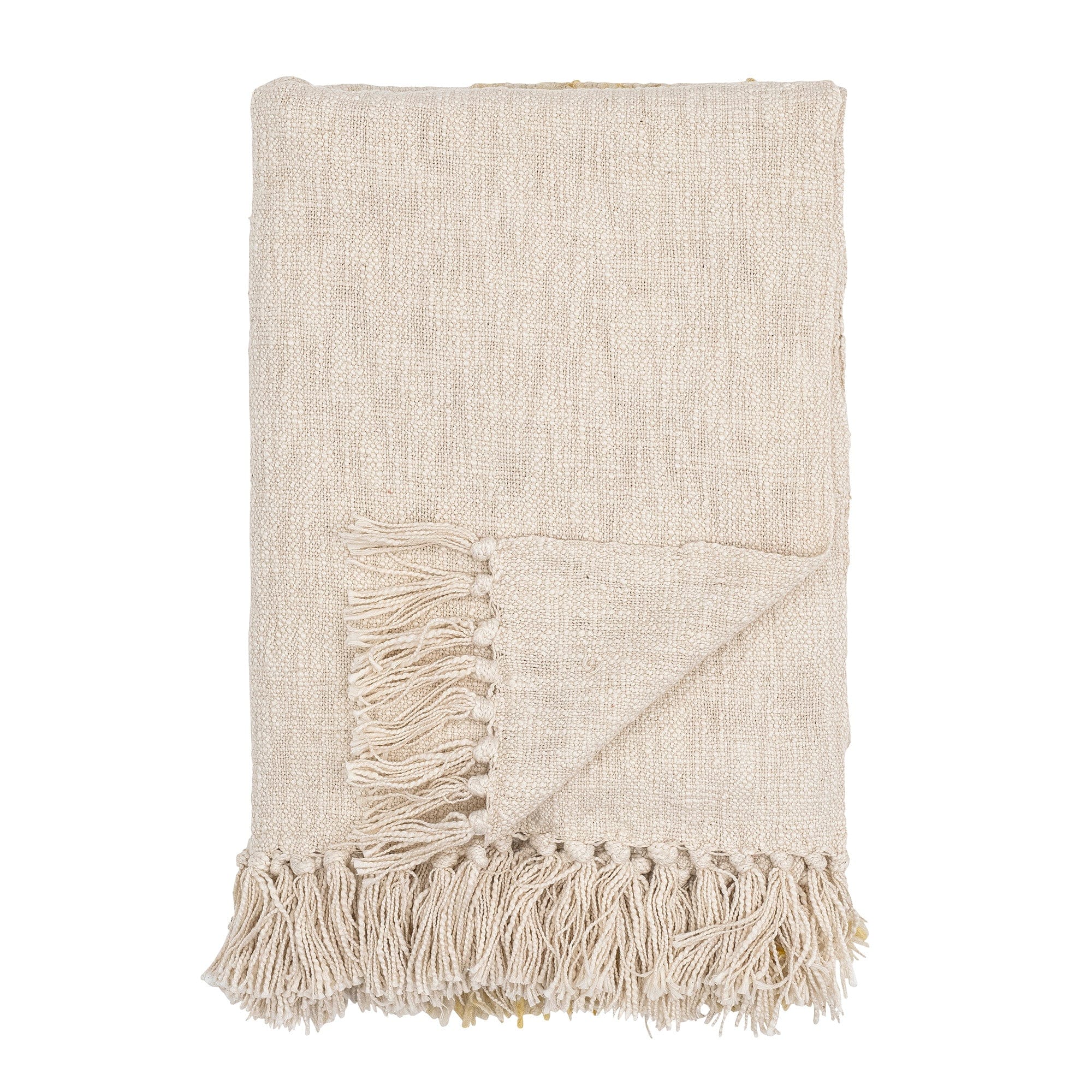 Patura decorativa din bumbac Giuliana Natural, 150 x 125 cm (3)