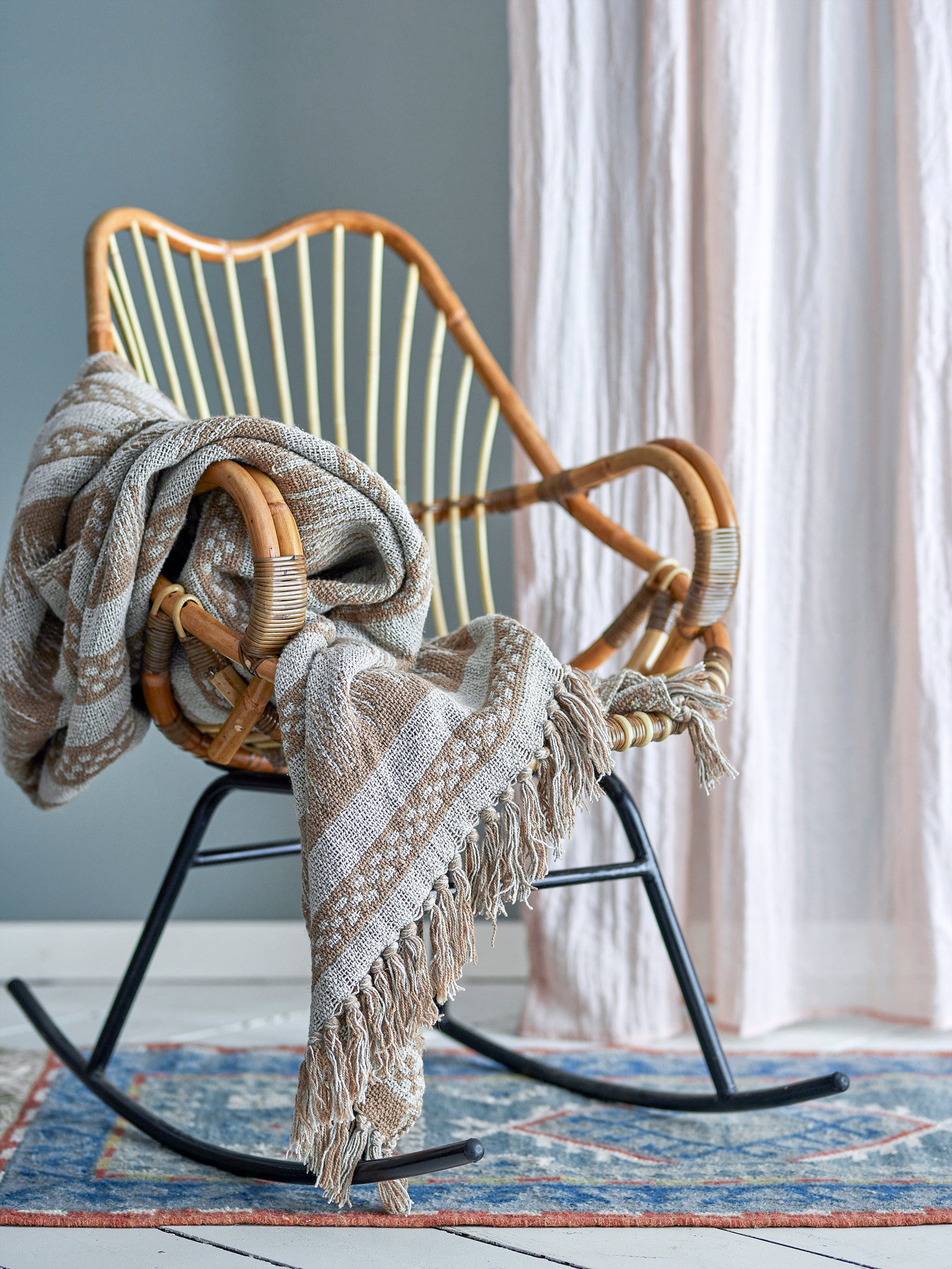 Patura decorativa din bumbac Marmi Maro, 160 x 130 cm (4)