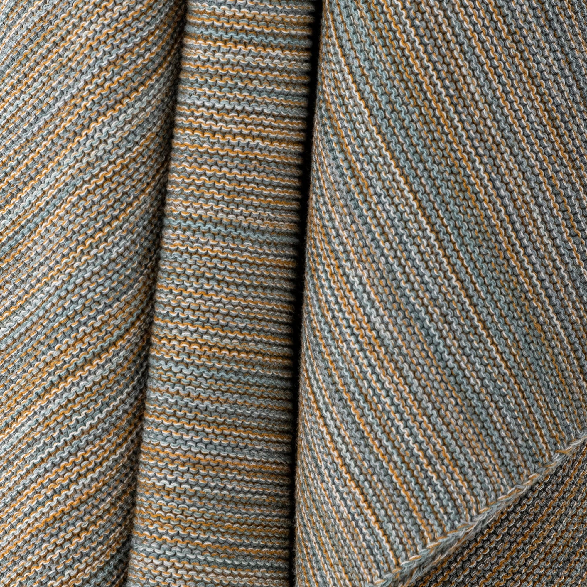 Patura decorativa din bumbac Methill Albastru, 150 x 125 cm (2)