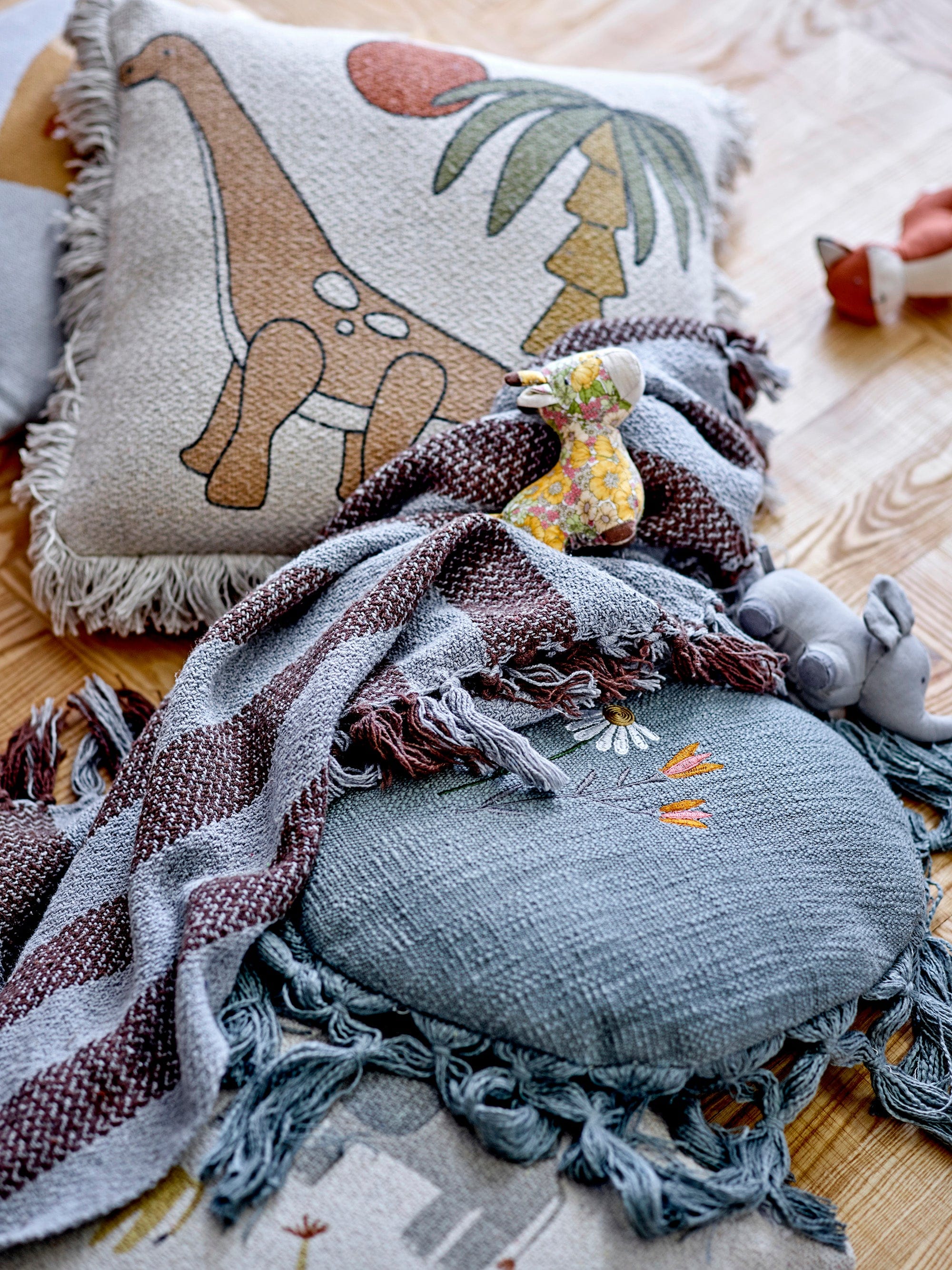 Patura decorativa din bumbac Nann Maro, 100 x 80 cm (5)