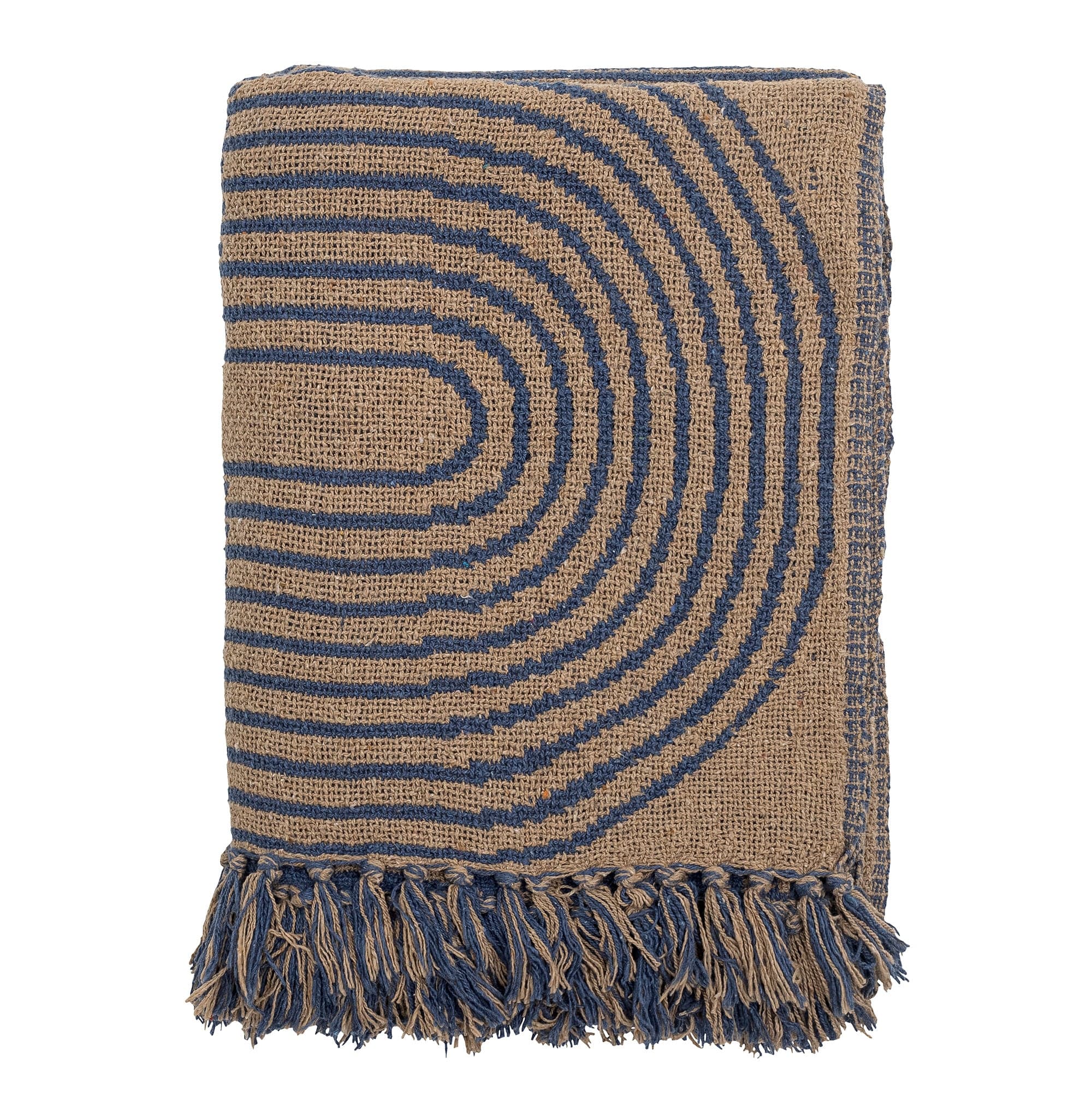 Patura decorativa din bumbac Tiffanie Albastru, 160 x 130 cm (1)