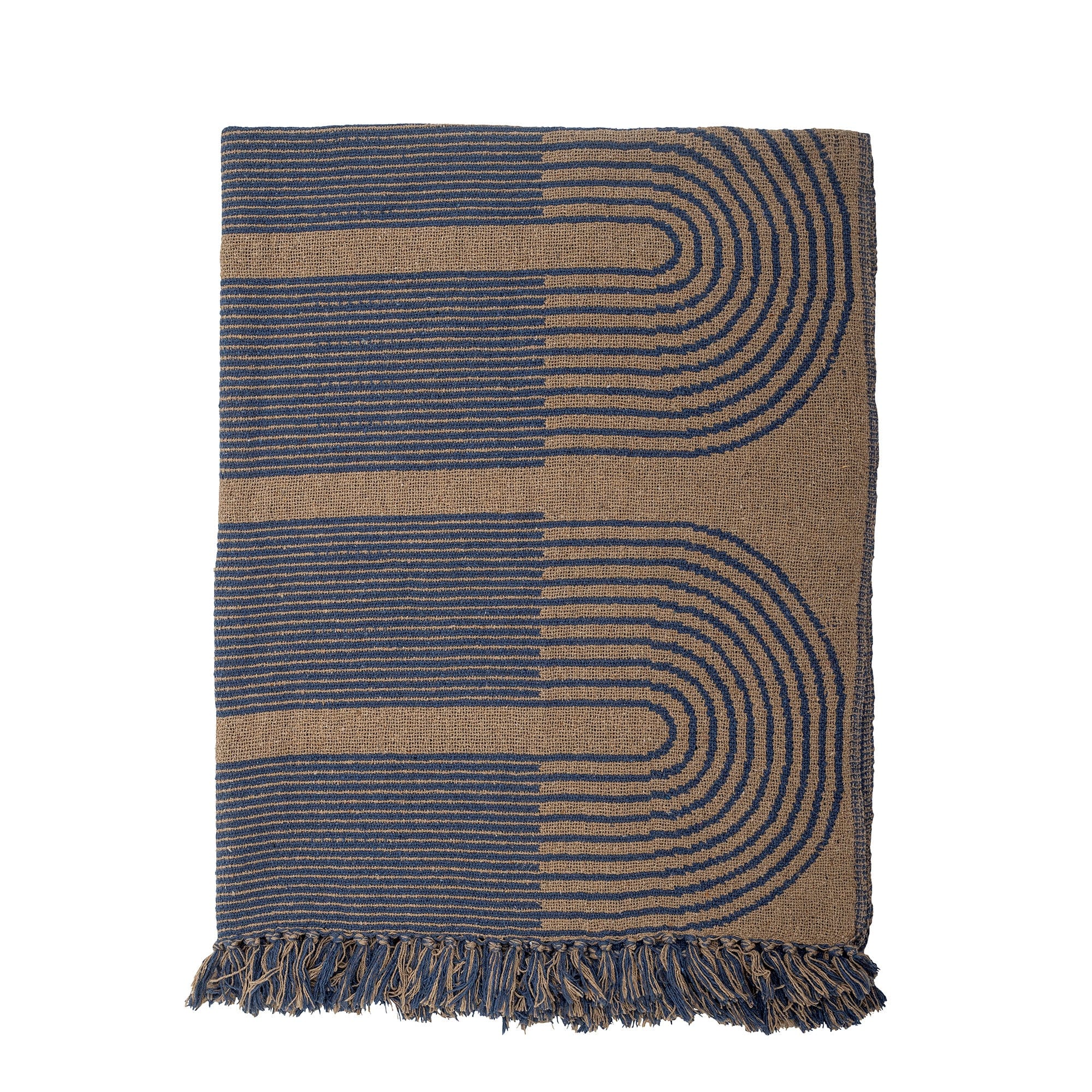 Patura decorativa din bumbac Tiffanie Albastru, 160 x 130 cm (3)