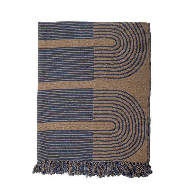 Patura decorativa din bumbac Tiffanie Albastru, 160 x 130 cm (3)