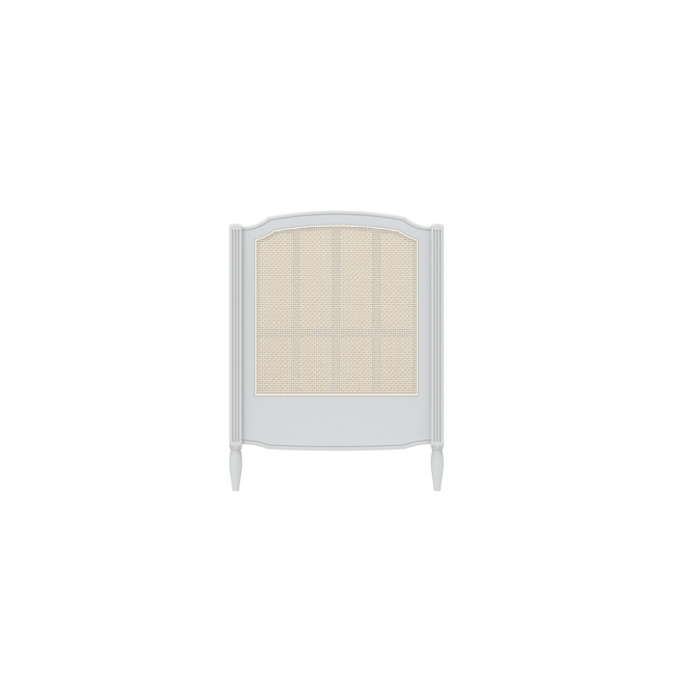 Theo Bebe Patut din lemn, ratan si MDF, pentru bebe, Hermione Gri / Bej