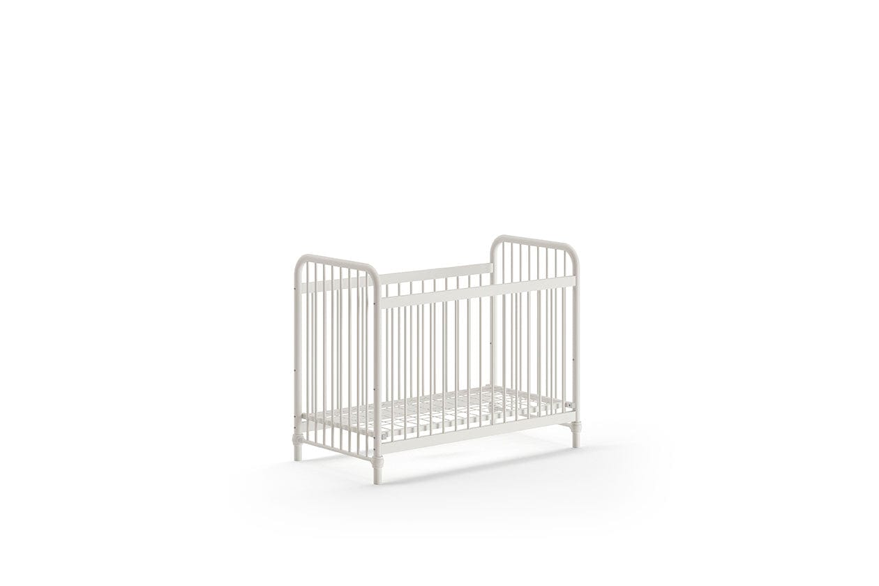 Patut din metal, pentru bebe, Bronxx Alb, 120 x 60 cm