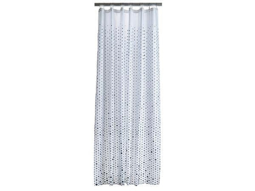 BFSummer Perdea dus Drops Natural Alb, 180 x 200 cm, Zone Denmark-Negru