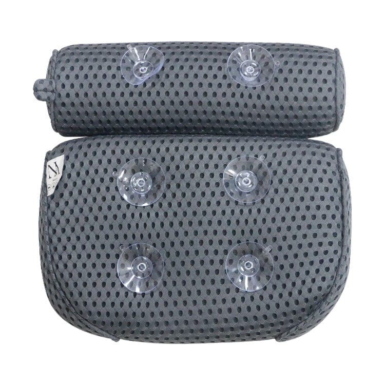 Perna de baie pentru cada, cu 6 ventuze de prindere, 4D Air Mesh Technology Gri, 35 x 35 cm (1)